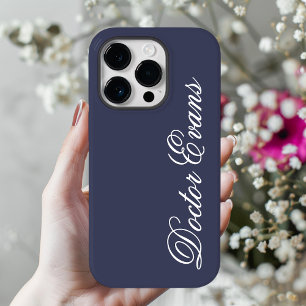Custom Blue Phone Case for Doctor, Teacher & Nurse