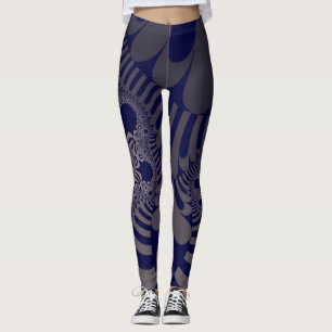 Custom Blue Silver Mod Leggings