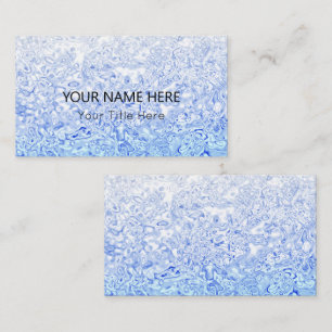 Custom Blue Texture Business Card