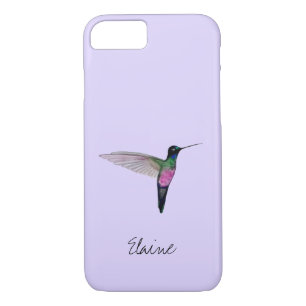 Custom Blue-throated Starfrontlet Hummingbird iPhone 8/7 Case