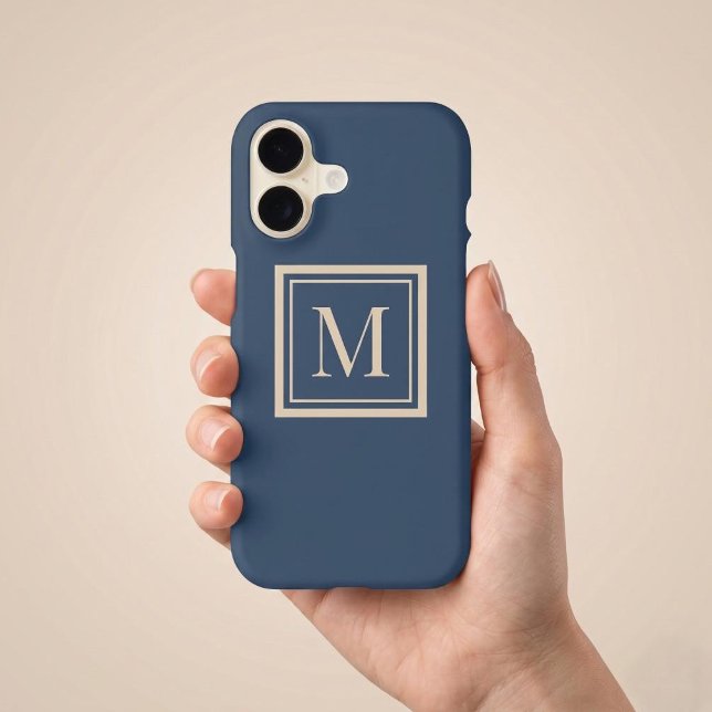 Custom Blue & Vanilla Framed Monogram (Creator Uploaded)