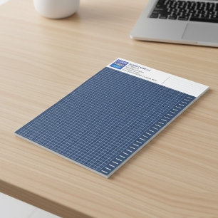 Custom Blueprint Engineering Graph Pad with Logo
