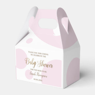 Custom Blush pink and white baby girl shower  Favour Box