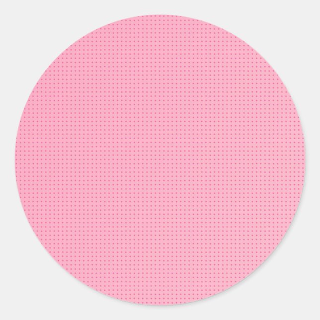 Custom Blush Pink Trendy Blank Template Classic Classic Round Sticker (Front)