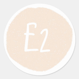 Custom Blush Sale Price tag Round Sticker