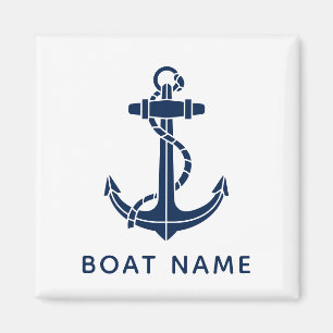 Custom Boat Name Anchor Cruise Trip Magnet