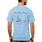 Custom Boat Name patriotic Sport fishing Boat