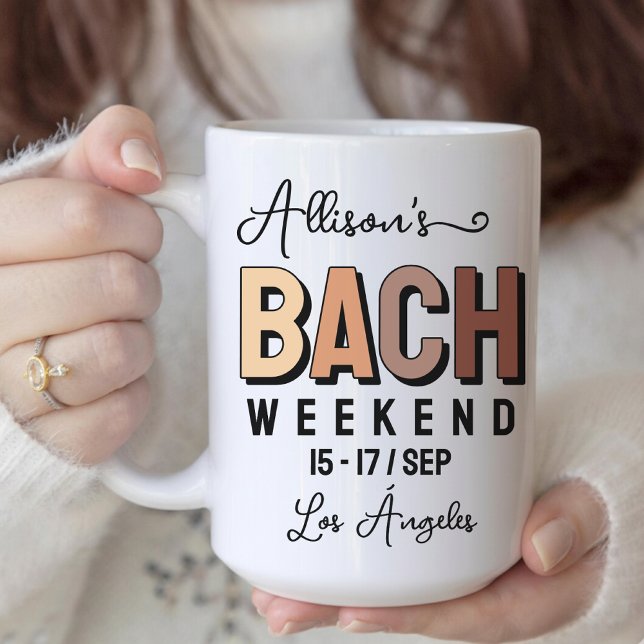 Custom Boho Bachelorette Party Mug for Bride Squad (boho bachelorette mug, personalized bachelorette mug, bride squad mug, bridesmaid party mug gift,)