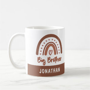 Custom Boho Big Brother Rainbow Matching Siblings Coffee Mug