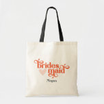 Custom Boho Bridesmaid Gift Tote<br><div class="desc">Cute custom bridesmaid tote bag.</div>