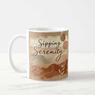 Custom Boho Ceramic Mug | Unique Nature-Inspired D