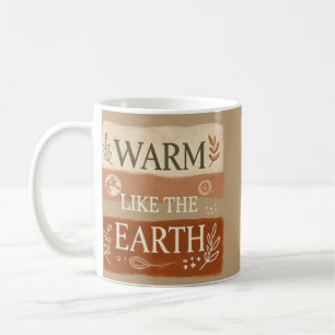 Custom Boho Ceramic Mug Unique Nature-Inspired D