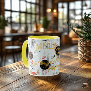 Custom Boho Chic Mug with Vibrant Celestial Design