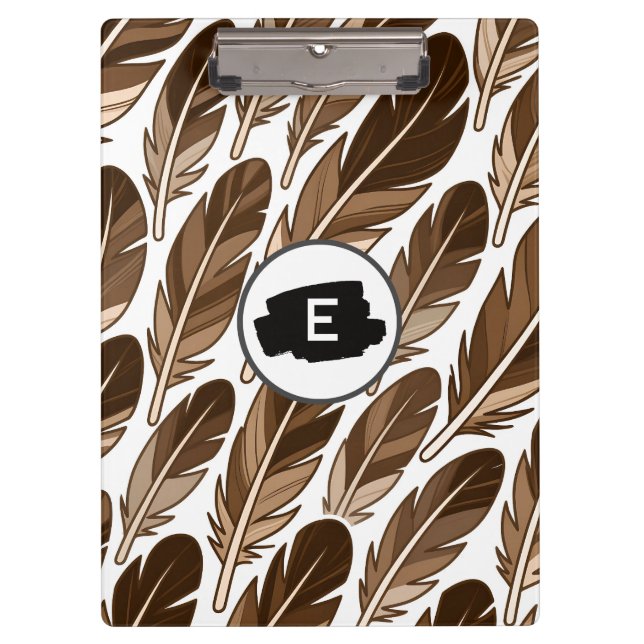 Custom Boho Clipboard – Personalised Monogram (Front)