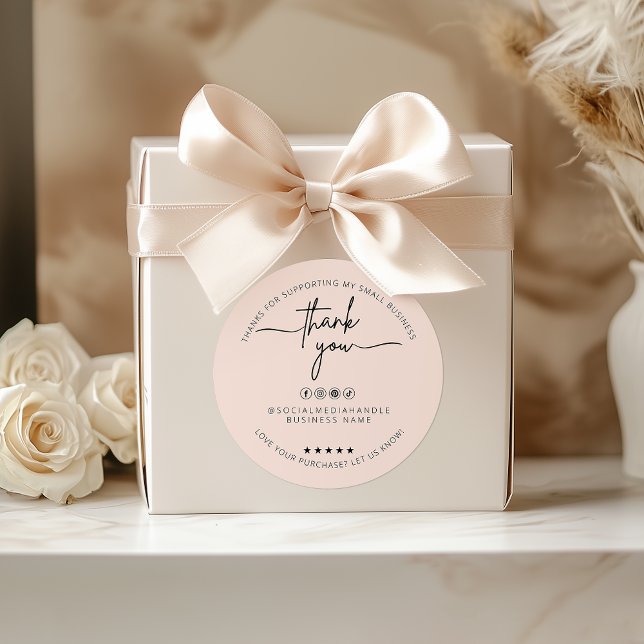 Custom Boho Sticker Thank You Label Packaging (Custom Boho Sticker Thank You Label Packaging)