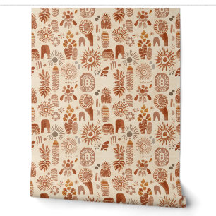 Custom Boho Wallpaper Accent Wall Wallpaper
