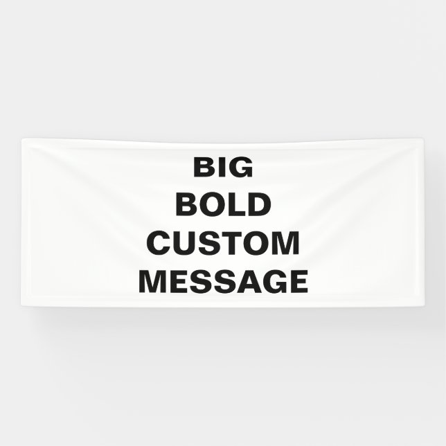 Custom Bold Font Message Banner (Horizontal)