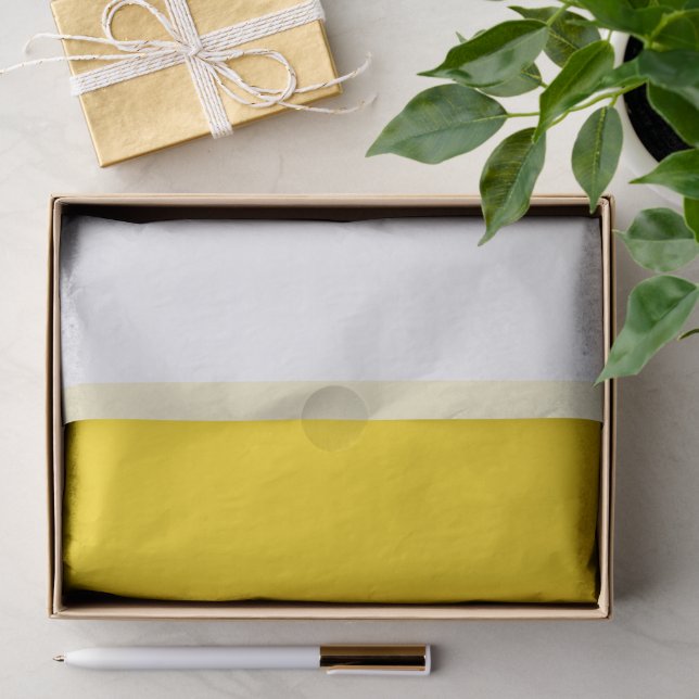 Custom Bold Minimalist Tissue – Yellow & White Paper (Gift)