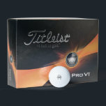 Custom Bold Monogram Titleist Pro V1 Golf Balls<br><div class="desc">Custom Bold Name Golf Balls.  Black text.  First and last name initial.  Titleist Pro VI.  Monogram.</div>