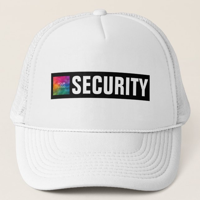 Custom Bold Text Security Staff Crew Employee Trucker Hat (Front)