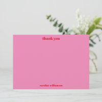 Custom Bold Typography Pink Red Bridal Shower