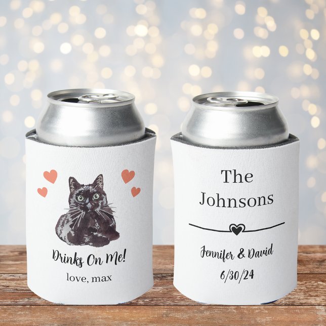 Custom Bombay Cat Pet Wedding Can Cooler (Creator Uploaded)