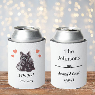 Custom Bombay Cat Pet Wedding Can Cooler