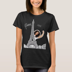 Custom Bonjour 2026: The Eiffel Tower Souvenir  T-Shirt