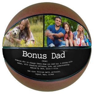 Custom Bonus Dad Stepdad Definition Photo Basketball