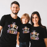 Custom Boo Ghost Cute Trick or Treat Halloween T-Shirt<br><div class="desc">Get into the Halloween spirit with our Custom Halloween Boo Ghost Trick or Treat Shirt! This spooky t-shirt features an adorable ghost design and can be personalised with your name. Perfect for kids and adults, it's a fun and festive way to celebrate the season. Soft, comfortable, and unique, this shirt...</div>