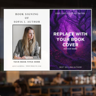 Custom Book Cover & Author Photo Promotion Signing