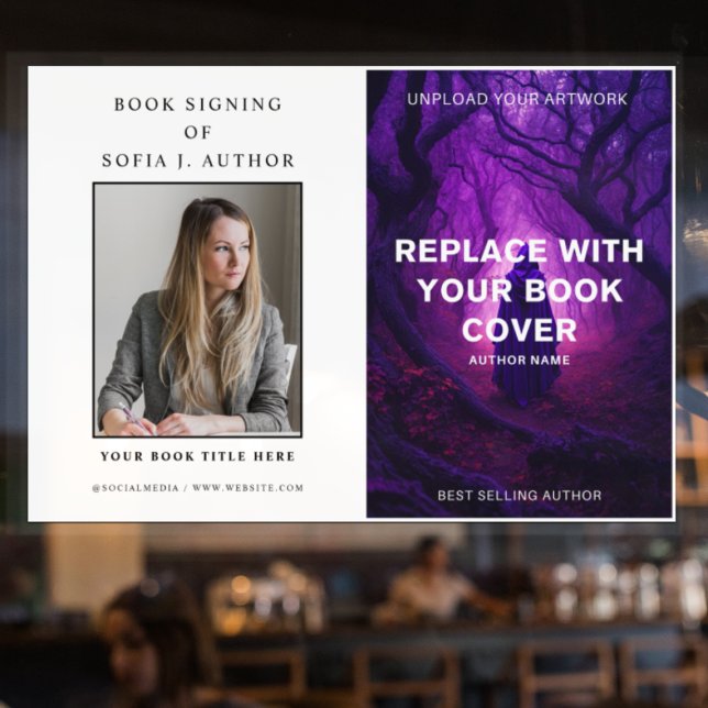 Custom Book Cover & Author Photo Promotion Signing (Creator Uploaded)