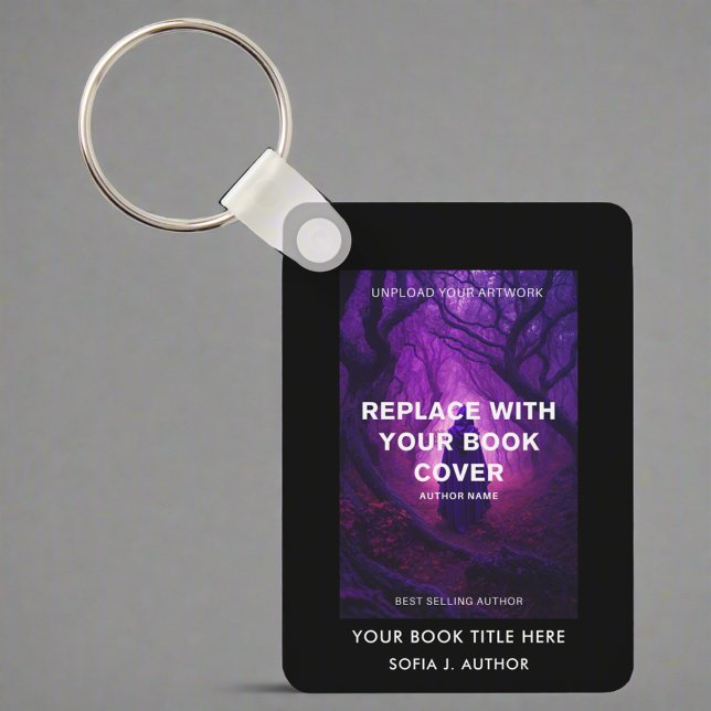 Custom Book Cover Launch Author Promotional  Key Ring (Creator Uploaded)