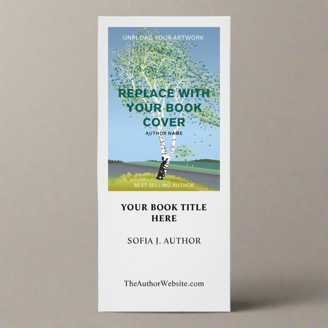 Custom Book Cover Launch Writer Author Marketing  Rack Card (Creator Uploaded)