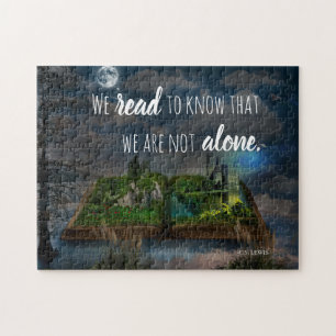 Custom Book Lover C.S. Lewis Jigsaw Puzzle