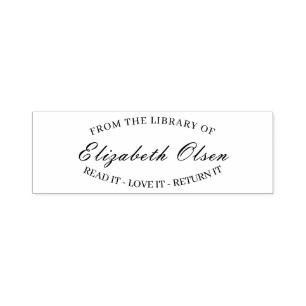 Custom Book Stamp: Personalised Embosser for Your  Self-inking Stamp
