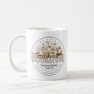 Custom Bookshop Book Club Floral Coffee Mug
