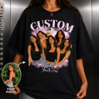 Custom Bootleg Rap Tee Girlfriend Face Personalise