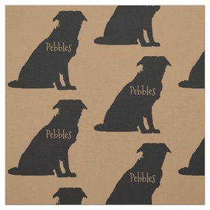 Custom Border Collie Dog Breed Fabric