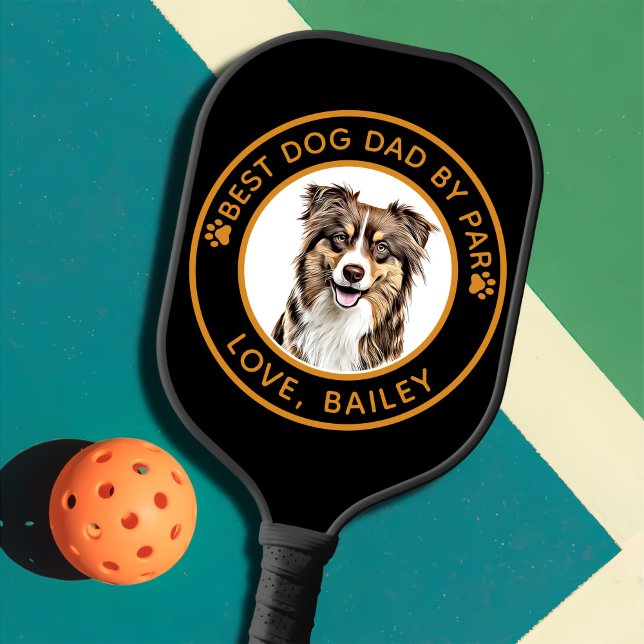 Custom Border Collie Dog Personalised Drawing Pickleball Paddle (Creator Uploaded)