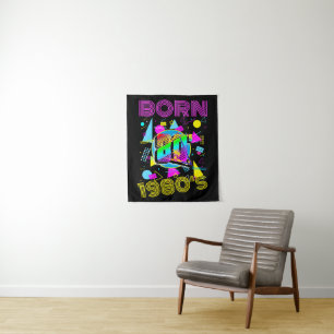 Custom Born 1980's Retro 80"s Tapestry