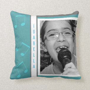 Custom Born To Sing Photo Karaoke Music Cushion