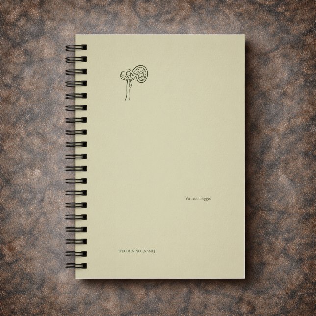 Custom Botanical Dark Academia Fern Fiddlehead Planner (Creator Uploaded)
