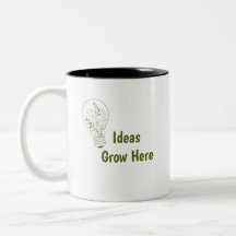 Custom Botanical Light Bulb Mug