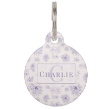 Custom Botanical Monogram | Personalised Pet ID