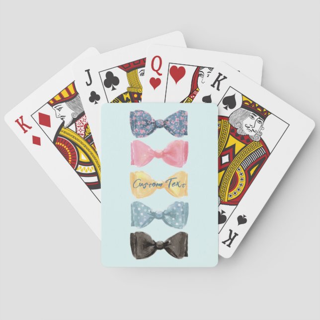 Custom Bow Ties Playing Cards (Back)