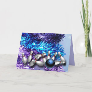 Custom Bowling Greeting Cards
