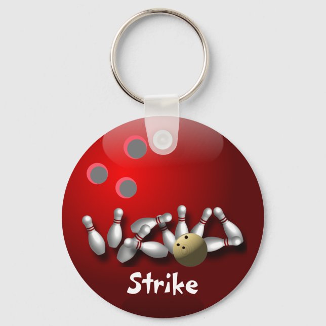 Custom Bowling Keychains Gifts (Front)