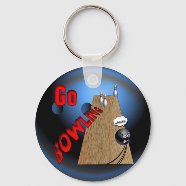 Custom Bowling Keychains Gifts (Front)
