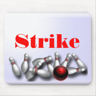 Custom Bowling Mousepads Computer Gifts